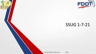 SunGuide Software Users Group Discussion on System Upgrades and Lane Blockage Reporting
