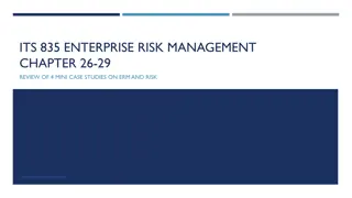 Review of Enterprise Risk Management Mini-Case Studies
