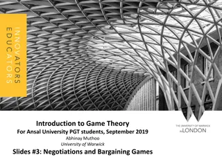 Bargaining Situations and Negotiations in Game Theory