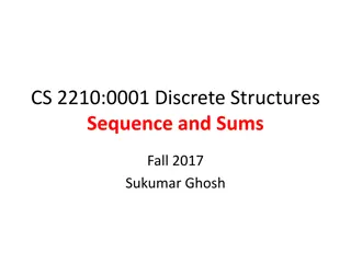 Discrete Structures: Sequences and Sums Analysis