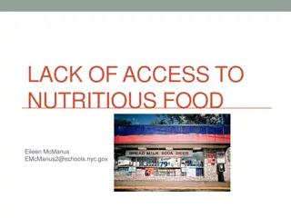 Influencing Policies to Improve Access to Affordable Nutritious Food