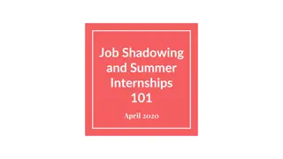 Exploring Job Shadowing and Internships for Career Development