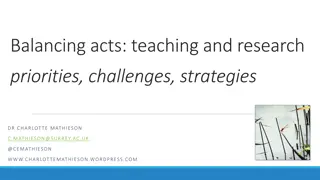 Striking a Balance: Navigating Teaching and Research Challenges in Academia