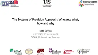 Systems of Provision Approach by Kate Bayliss