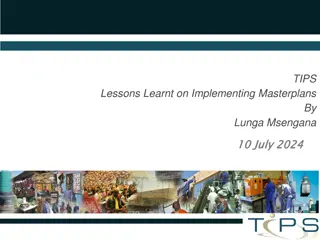 Implementing Masterplans: Key Insights and Lessons Learned