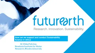 Supporting Sustainability Science in Africa through Collaborative Initiatives