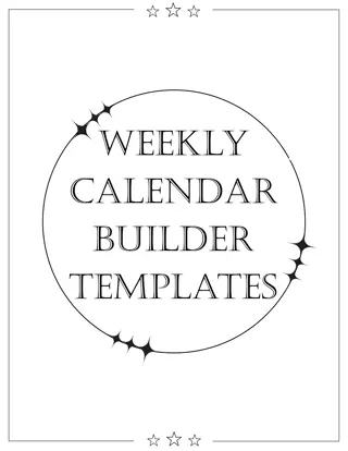 Organize Your Week Efficiently with Weekly Planner Templates