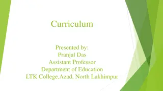 Curriculum Development and Syllabus: Key Concepts and Principles