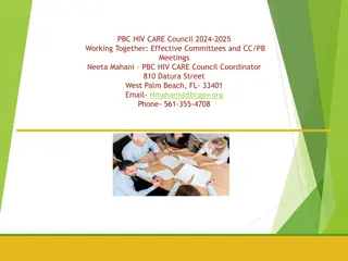 Effective Committees and CC/PB Meetings: Roles and Responsibilities