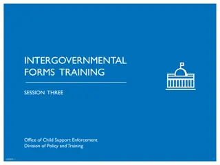 Advanced Intergovernmental Forms Training Session Overview