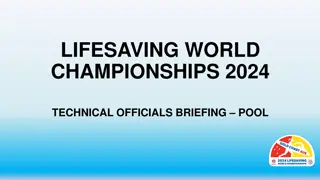 Lifesaving World Championships 2024 Technical Officials Briefing Pool