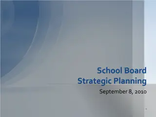School Board Strategic Planning Initiatives and Tasks
