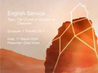 Character of The Church of God