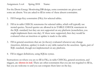 Dorm Energy Monitoring Database Design Constraints