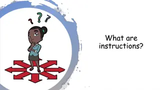 Instructions: How to Follow and Write Clear Steps