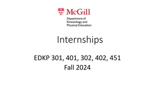 Fall 2024 Internship Offerings and Application Details at McGill University