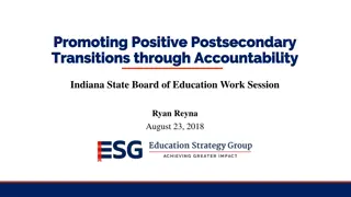 Promoting Positive Postsecondary Transitions through Accountability: Indiana State Board of Education Work Session