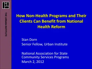 Connecting Non-Health Programs to National Health Reform Benefits