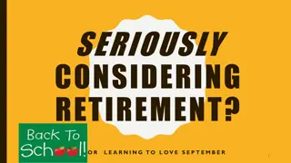 Retirement Preparation Steps and Information Guide