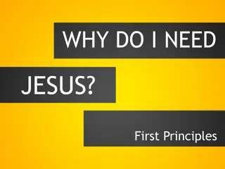 Why You Need Jesus: Understanding the Fundamental Principles