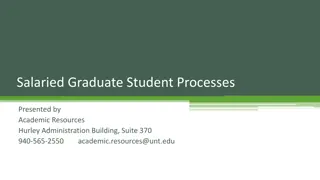 Graduate Student Employment and Assistantships at UNT