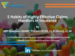 Effective Claims Handling Habits: Insights from Insurance Expert Jeff Heasman