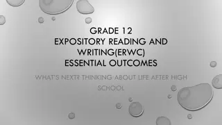 Exploring ERWC for Grade 12: College Prep & Rhetoric Course