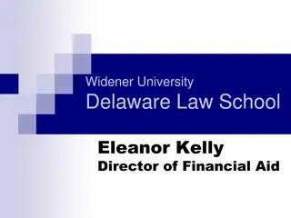 Financial Aid and Education Financing at Widener University Delaware Law School
