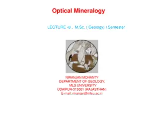 Geometrical Representation in Optical Mineralogy: Indicatrix Types and Construction