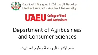 Agribusiness and Consumer Sciences Department Overview
