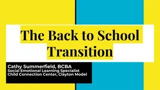 Tips for Easy Back-to-School Transition
