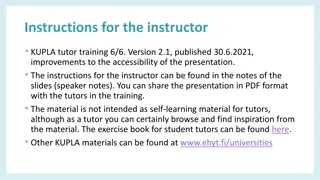 Role of Substances in Study Communities and Tutor Responsibility