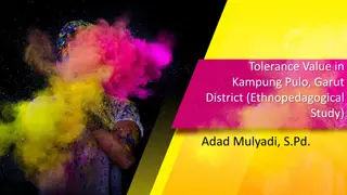 Tolerance Values in Kampung Pulo, Garut District: An Ethnopedagogical Study