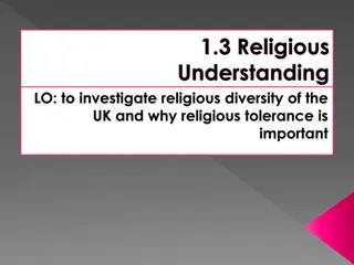 Investigating Religious Diversity and Tolerance in the UK