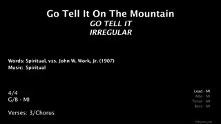 Go Tell It On The Mountain - Spiritual Song Presentation