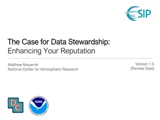 Enhancing Scientific Reputation: Importance of Data Stewardship