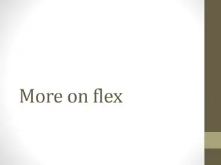 Exploring Flex: States, Compilation, and Beyond