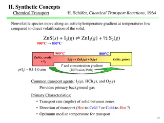 Chemical Transport Reactions and Concepts