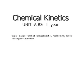 Chemical Kinetics: BSc III Year