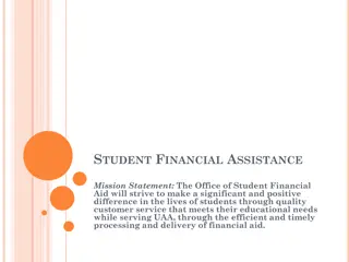 Enhancing Student Financial Aid Program Effectiveness at UAA