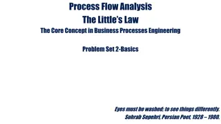 Business Process Engineering: Process Flow Measures & Analysis
