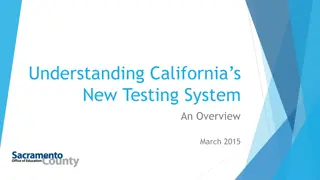 California's New Testing System: An Overview