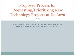 New Technology Project Prioritization Process at De Anza