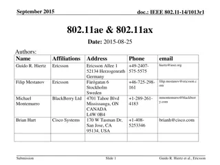 IEEE 802.11ae Prioritization Scheme Overview