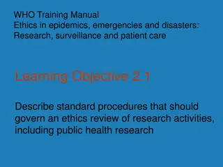 Ethics Review in Public Health Research: Standard Procedures and Challenges