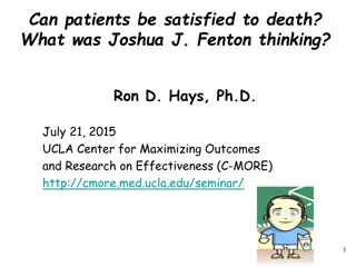 Patients' Satisfaction and Health Care Quality Research Insights