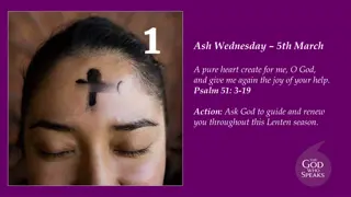 Lenten Reflections and Actions for Spiritual Growth