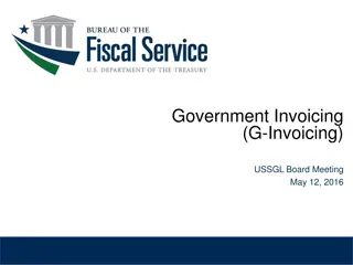 USSGL Board Meeting May 12, 2016: G-Invoicing Update and Material Weakness Review
