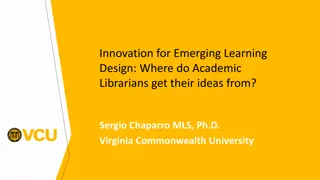Academic Librarians' Innovation Sources for Learning Design Insights