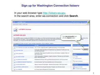 How to Sign Up for Washington Connection Listserv Step by Step